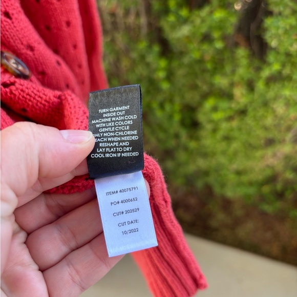 Torrid Red Open-Knit Sweater - Picture 5 of 6